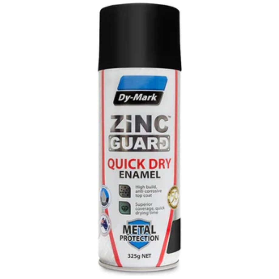 Dy-Mark Zinc Guard - Quick Dry Enamel - Satin Black - 325g 1.75 kg