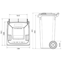 Wheelie Bin - 120L Capacity