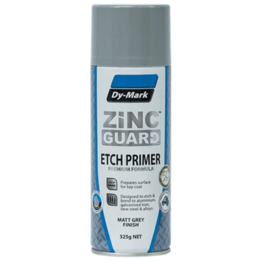 Dy-Mark Aerosol Grey Zinc Guard - Etch Primer - 350g 1.75 kg
