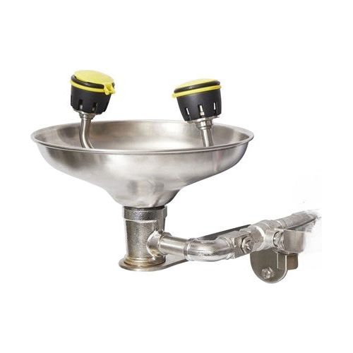 Wall Mounted Eye Wash With Bowl - No Foot Treadle 210 kg