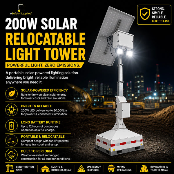 200W Solar Relocatable Light Tower