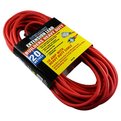 20m Builders Extension Lead – 10A Pin &amp; Plug (Heavy Duty)