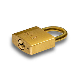 003 Padlock & Key - Shackle 25mm (32x29x13mm)