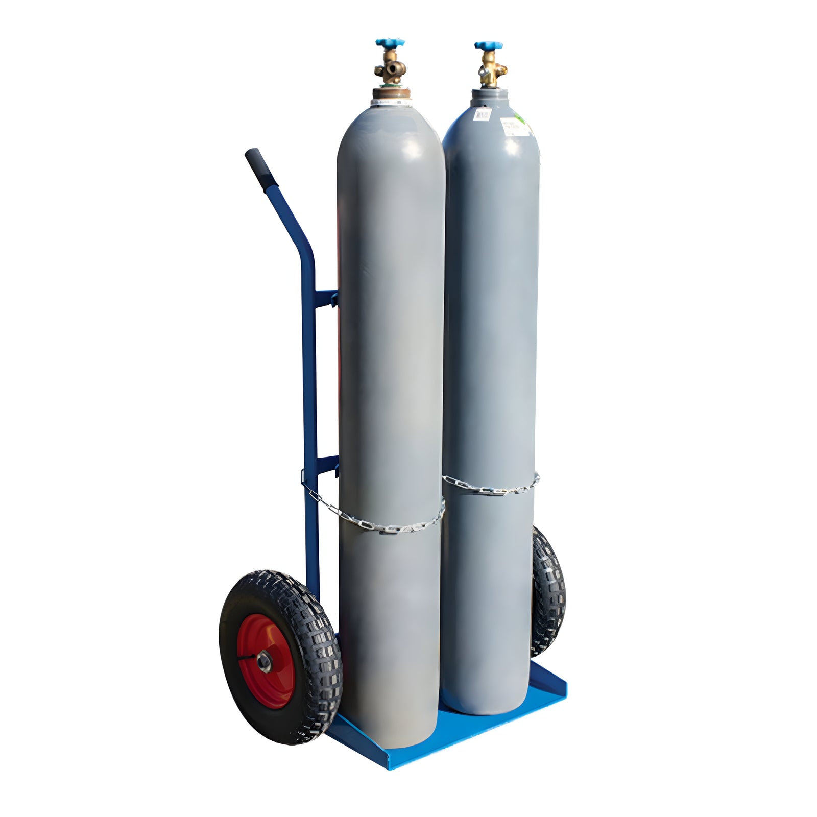 Gas Bottle Trolley with Pneumatic Wheels