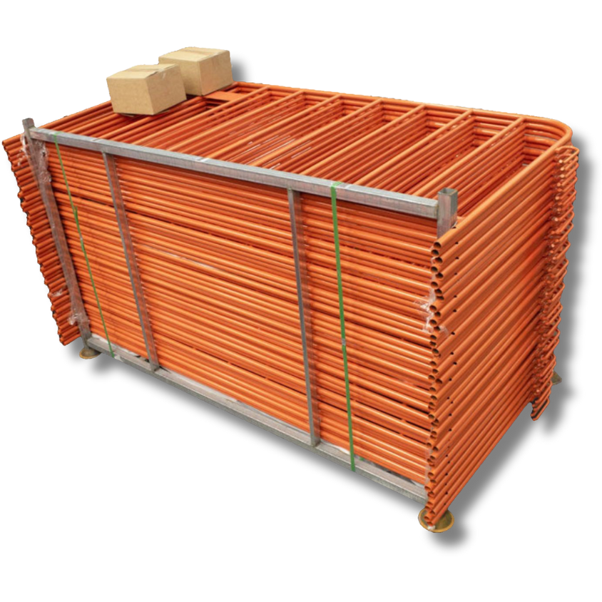 100m Pack of 2.2m Orange Crowd Control Barriers