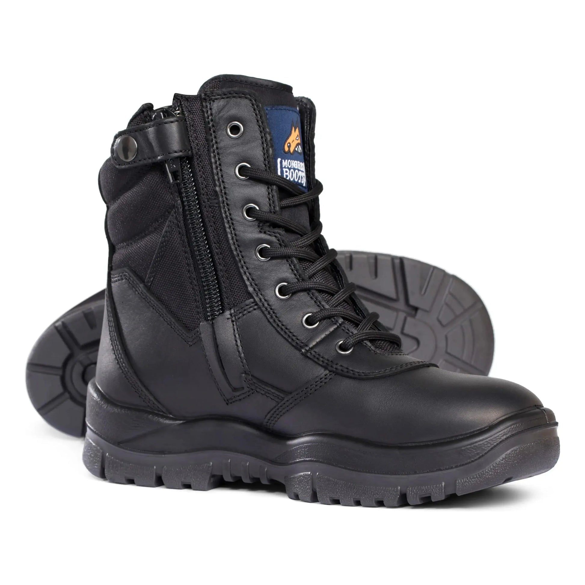 MONGREL High Leg ZipSider Safety Boots 2.975 kg UK 11 (EU 46)