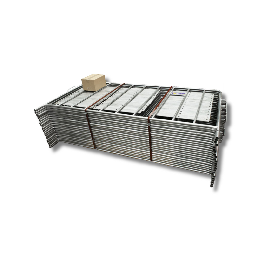 50m Pack of 2.2m Galvanised Crowd Control Barriers