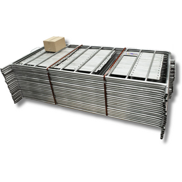 50m Pack of 2.2m Galvanised Crowd Control Barriers