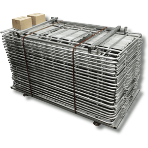 100m Pack of 2.2m Galvanised Crowd Control Barriers