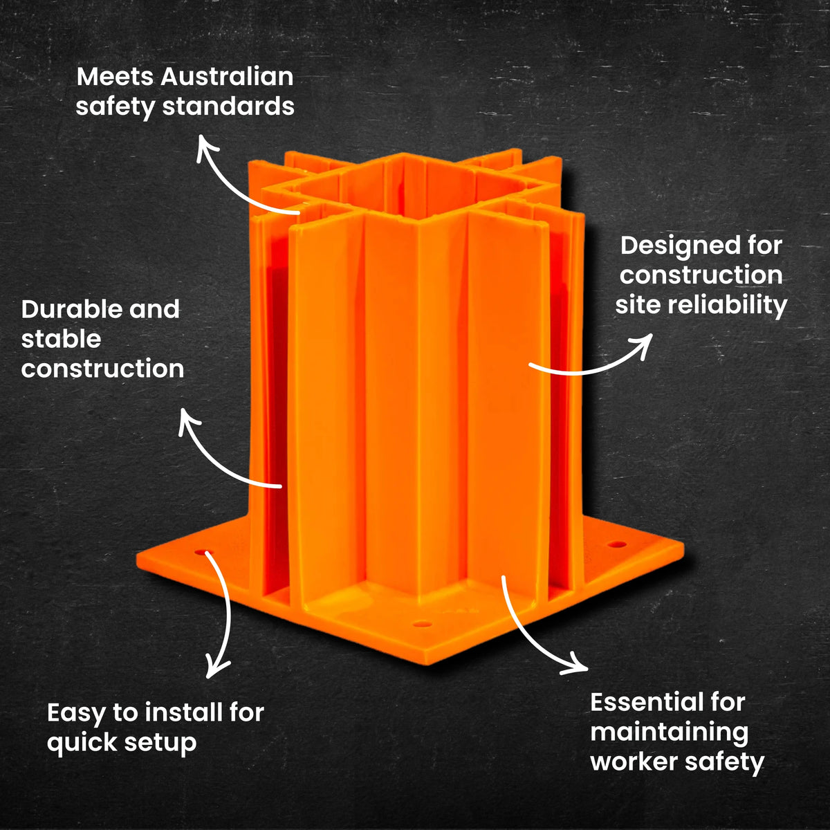 Temporary Handrail Safety Base