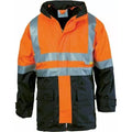 DNC 3864 300D H Reflective 4 in 1 Jacket Orange Navy 2.1 kg Orange/Navy