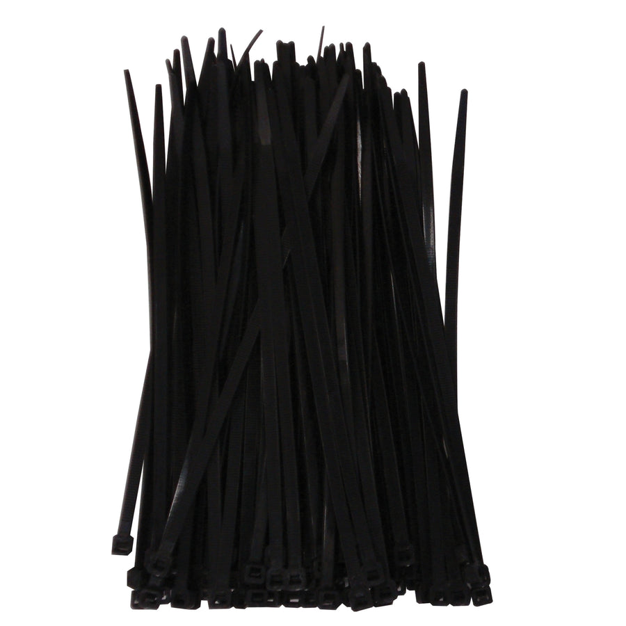 300x5mm Black Nylon Cable Ties - 100 Pack