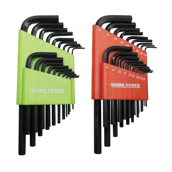 36pce Sae and Metric Hex Key Set