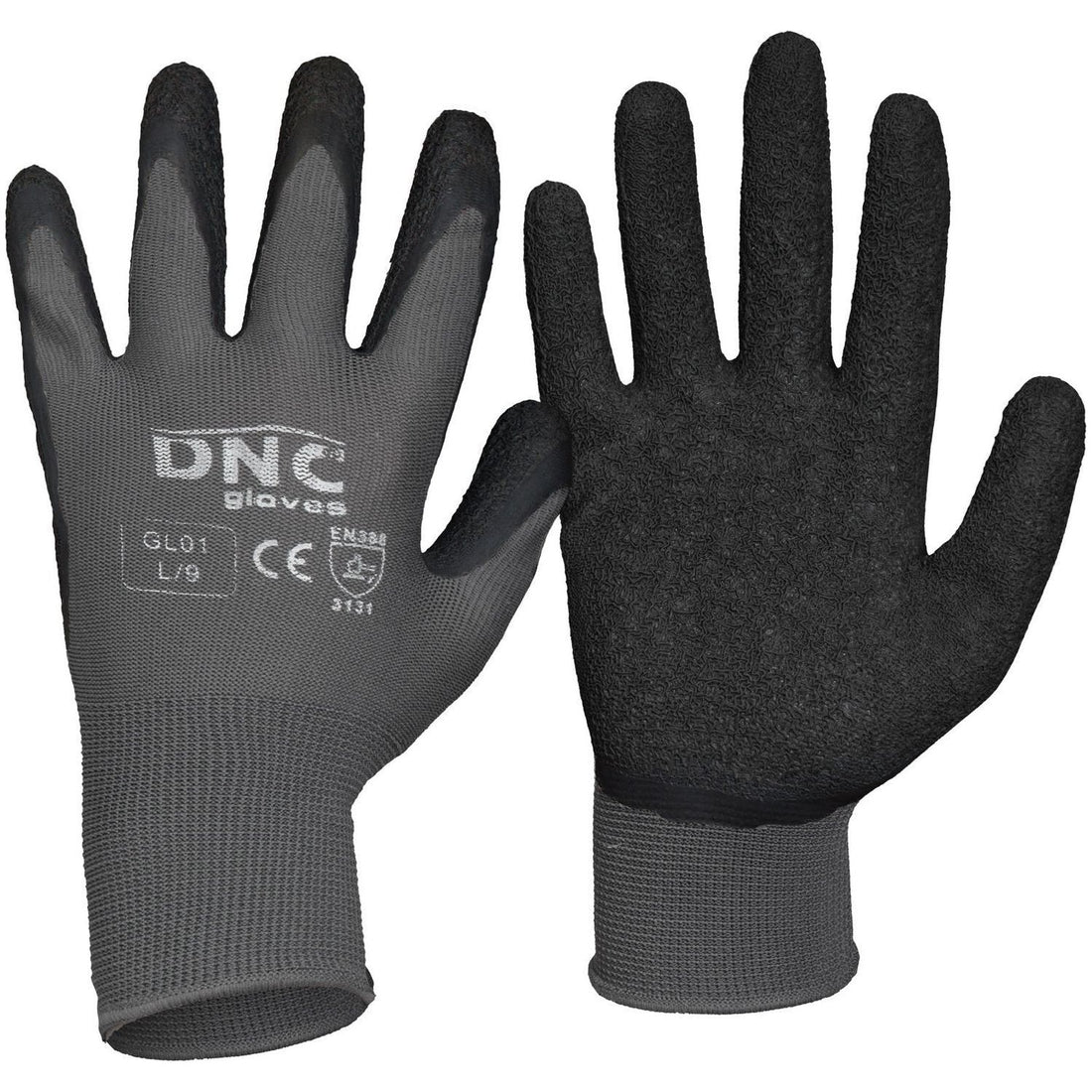 Synthetic Gloves - Latex - Grey/Black 0.035 kg