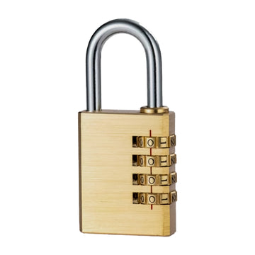 38mm Brass Combination Padlock – 4 Digit Resettable Code