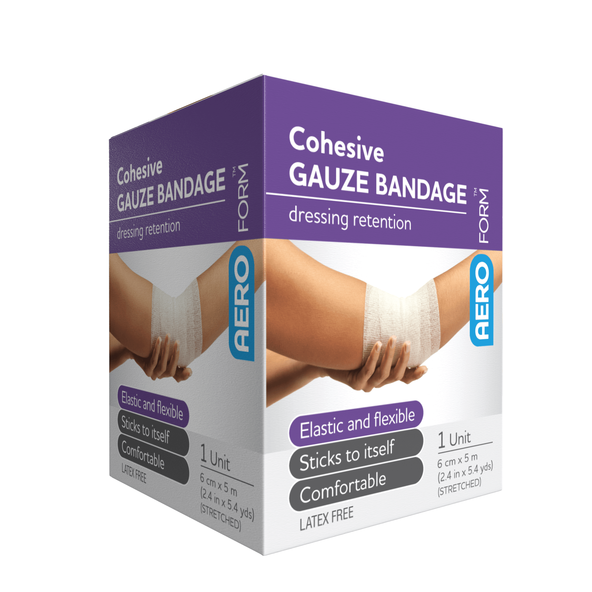 AeroForm Cohesive Gauze Bandage 6cm x 5M