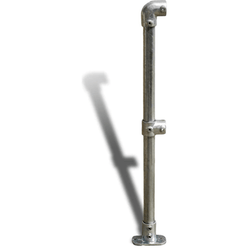 Cope Modular Handrail - End Stanchion 35 kg Color Powder Coated Yellow COPE-END-Y