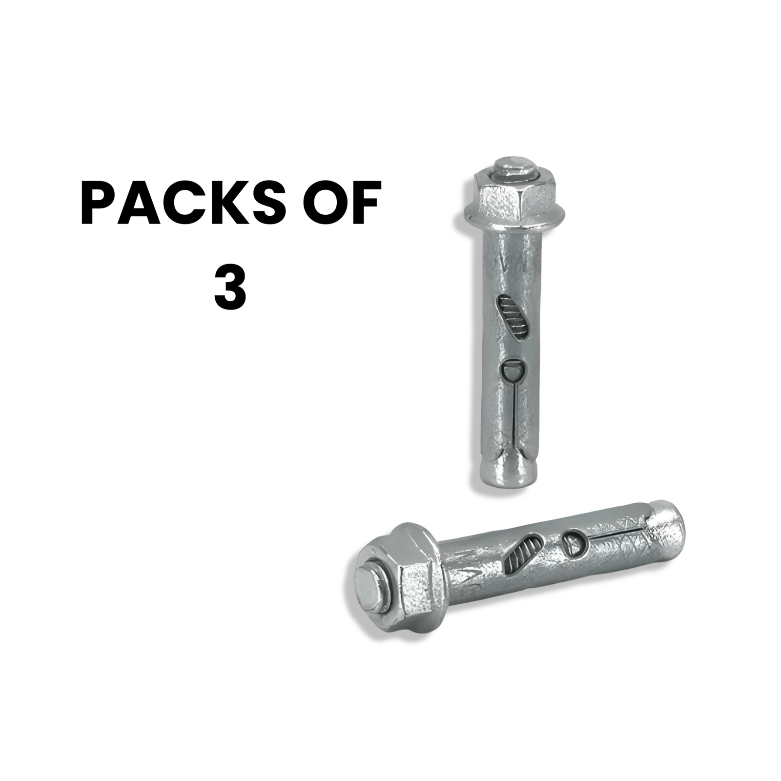 Masonbolt - Galvanised - 12 x 129mm 3pcs