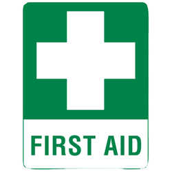 Large Metal First Aid Sign 60 x 45cm