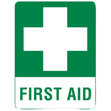 Large Metal First Aid Sign 60 x 45cm