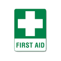 Small Poly First Aid Sign 30 x 22.5cm