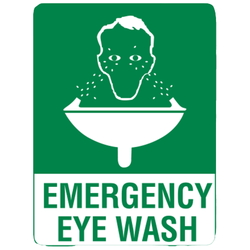 Small Metal Emergency Eyewash Sign 30 x 22.5cm