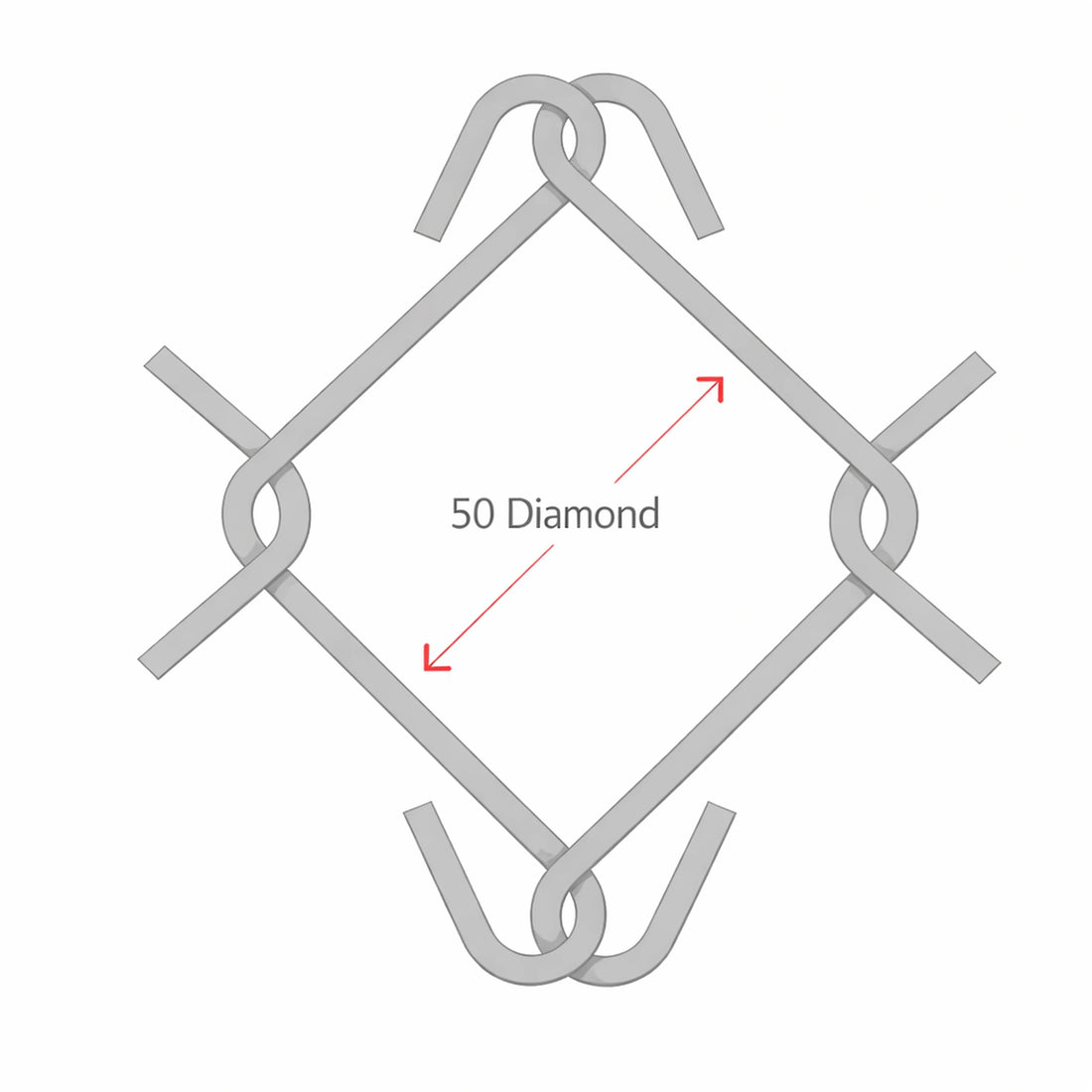 Galvanised Chain Link Fence - Multiple Sizes 84 kg