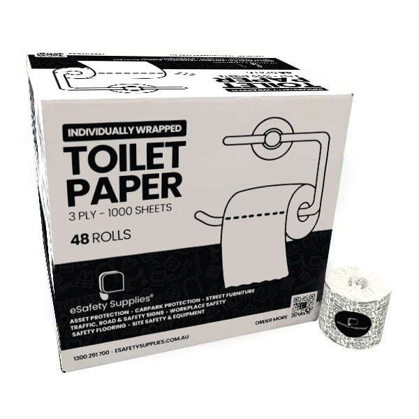 eSafety – Premium Toilet Paper 2Ply 400 Sheets 48 Rolls/Ctn