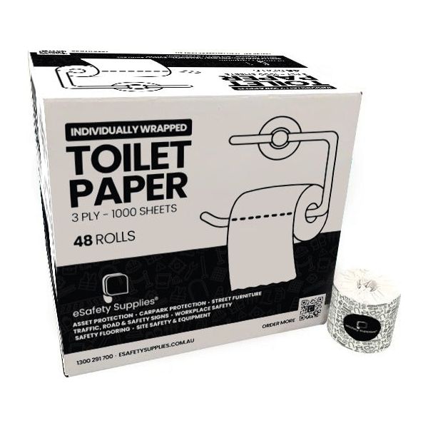 eSafety Premium 2-Ply Toilet Tissue – 400 Sheets x 48 Rolls