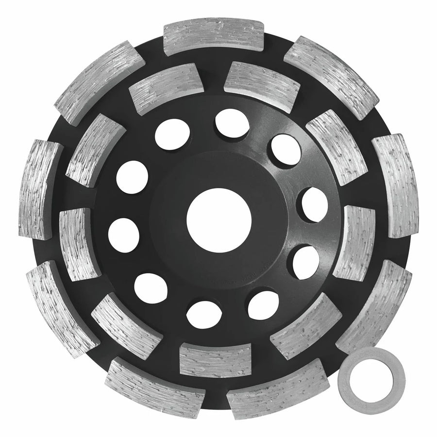 Austsaw - 125mm (5in) Diamond Cup Wheel Double Row - M14 Thread -Double Row