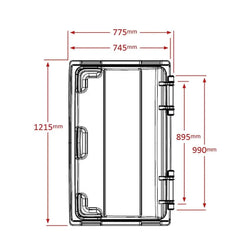 Green Wheelie Bin - 660L Capacity
