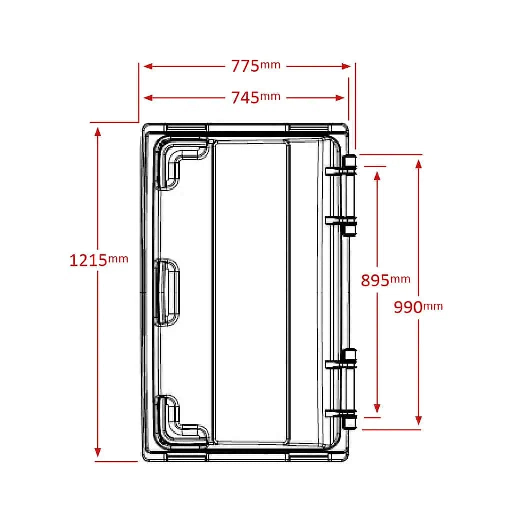 Green Wheelie Bin - 660L Capacity