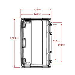 Green Wheelie Bin - 660L Capacity