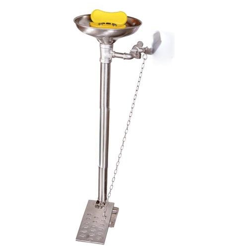 Pedestal Mounted Eye & Face Wash, with Bowl & Foot Treadle 210 kg