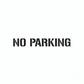 No Parking Stencil 3.5 kg 1.5 mm Poly