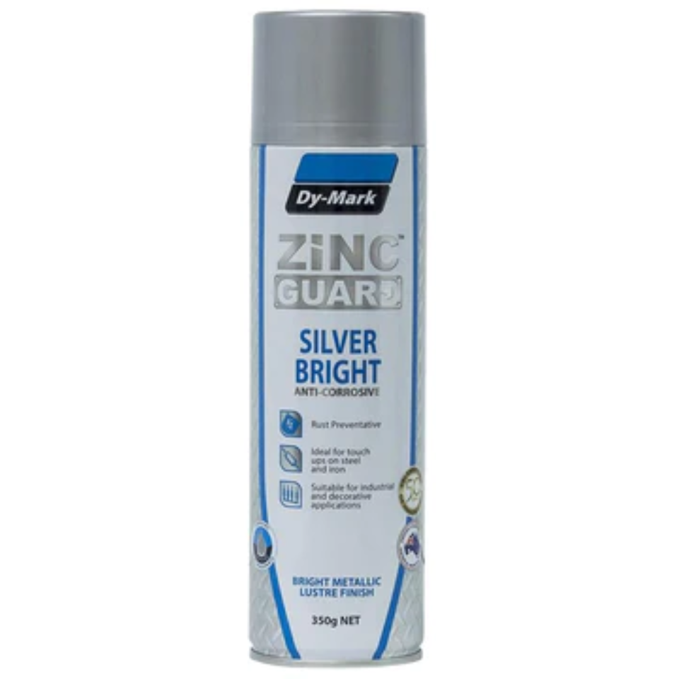 Dy-Mark Zinc Guard - Aerosol Bright Silver - 350g 1.75 kg