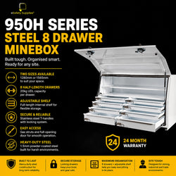 950H Series – Steel 8 Drawer Minebox