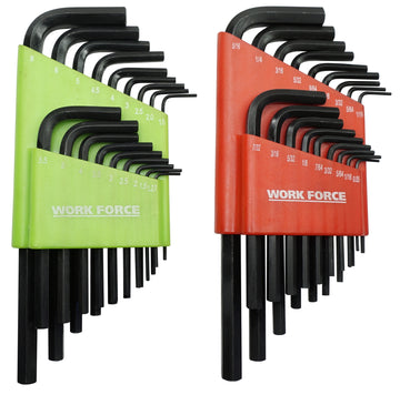 36pce Sae and Metric Hex Key Set