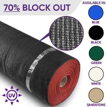 Premium Shade Cloth - 70% Blockout 50m x 1.8m