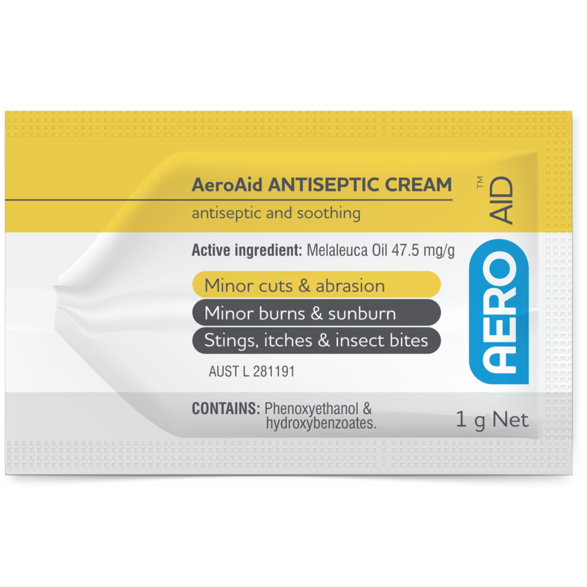 AEROAID Antiseptic Cream Sachet 1g