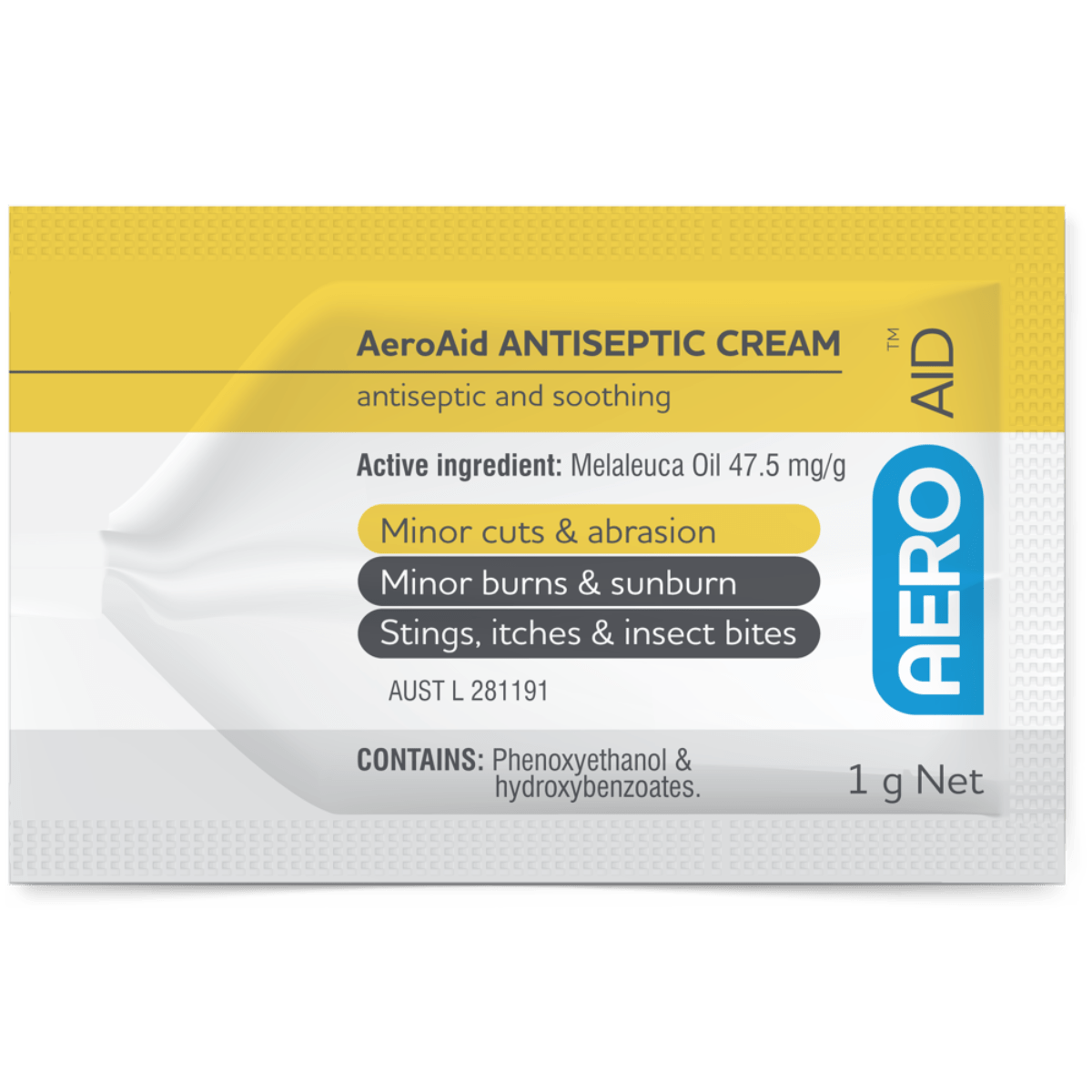 AEROAID Antiseptic Cream Sachet 1g