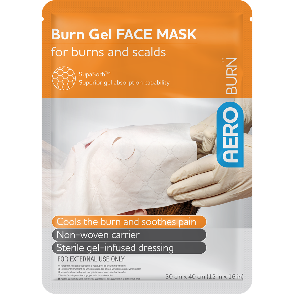 AEROBURN Burn Gel Face Mask 30 x 40cm