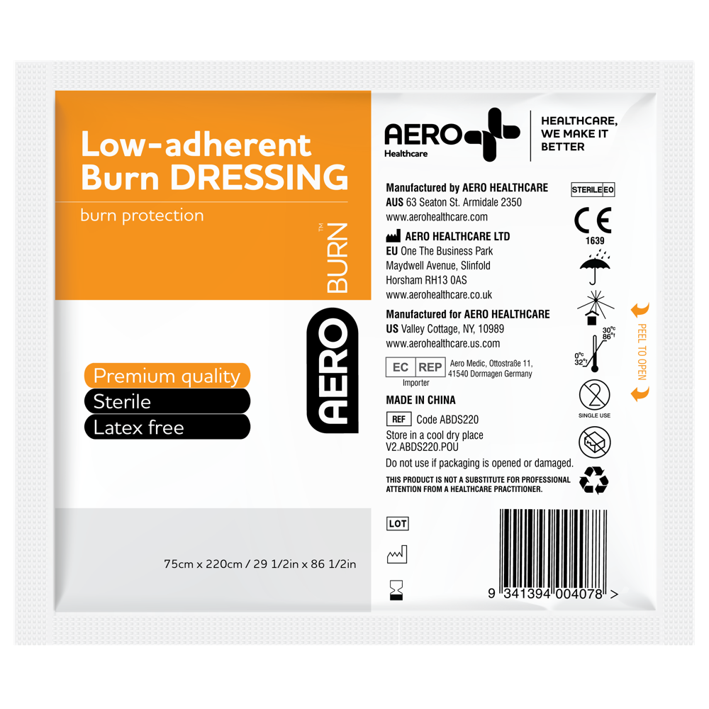 AEROBURN Low-Adherent Burn Dressing 75 x 220cm