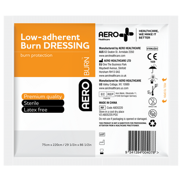 AEROBURN Low-Adherent Burn Dressing 75 x 220cm