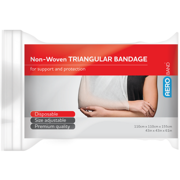 AEROBAND Non-Woven Triangular Bandage 110 x 110 x 155cm Bag/10