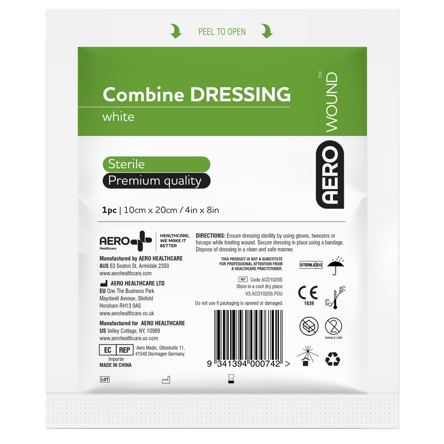 AEROWOUND Combine Dressing 10 x 20cm Bag/50