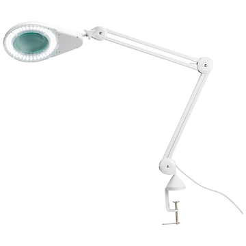 LED Magnifying Lamp with Table Clamp (12cm diameter, 115cm extension)