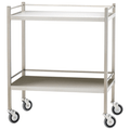Large Stainless Steel Trolley with Rails 110 x 50 x 97cm