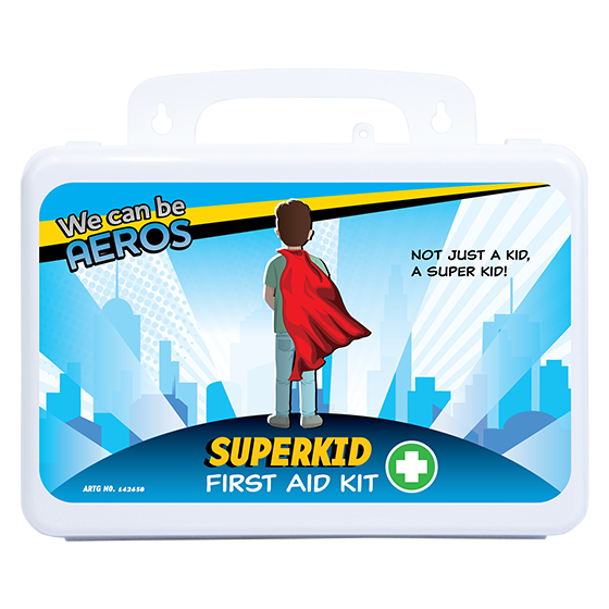 SUPERKID 2 Series Plastic Waterproof First Aid Kit 21 x 7.5 x 13cm