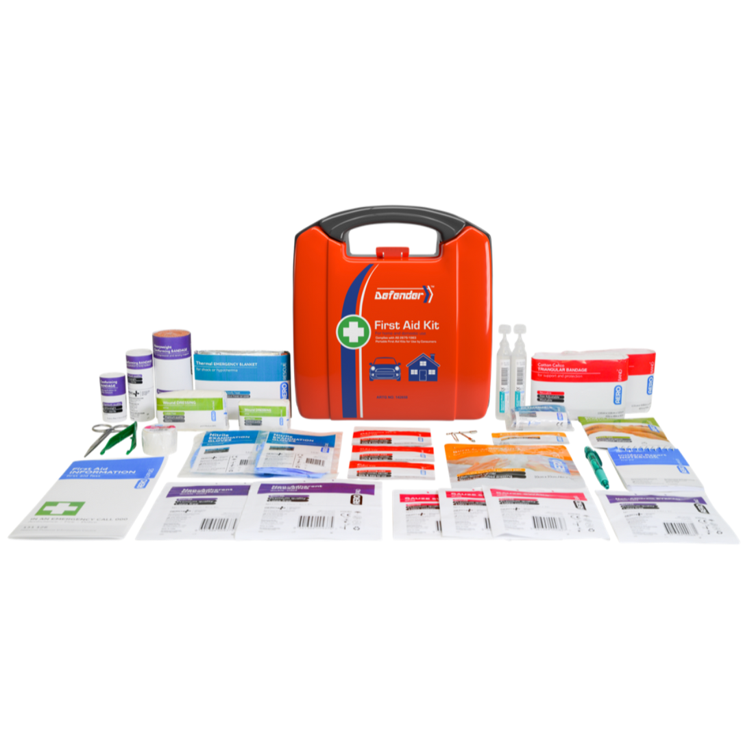 DEFENDER 3 Series Plastic Neat First Aid Kit 23 x 9 x 25cm